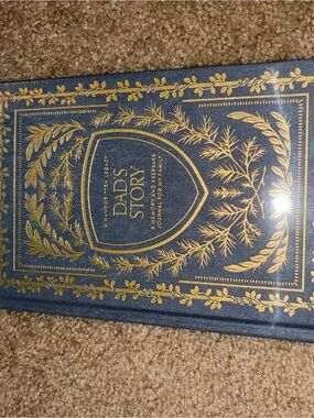 Kori Hardcover Memory Journal in Navy and Gold
